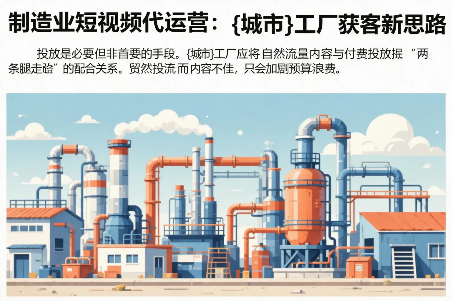 制造业短视频代运营：惠农工厂获客新思路